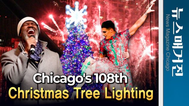 시카고의 제108주년 크리스마스 트리 점등식 화제